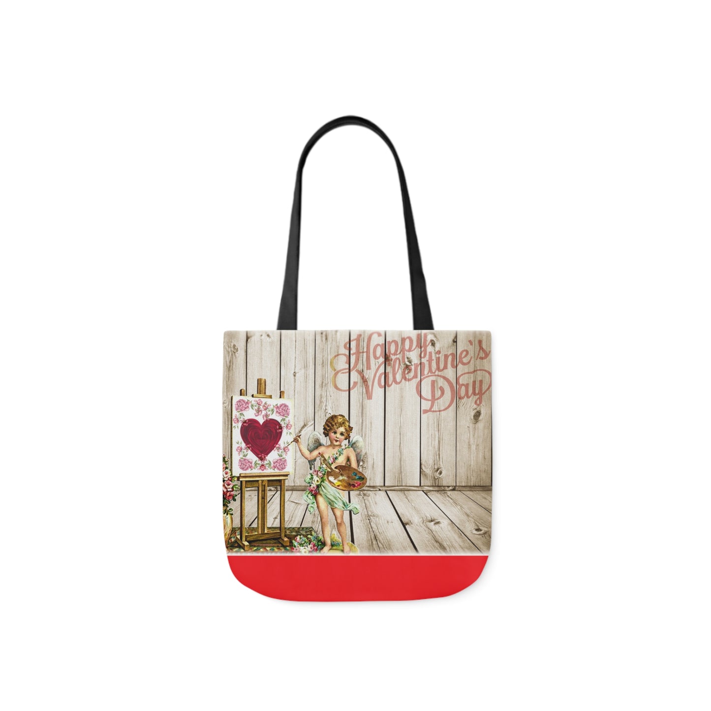 Valentines - Canvas Tote Bag, 5-Color Straps