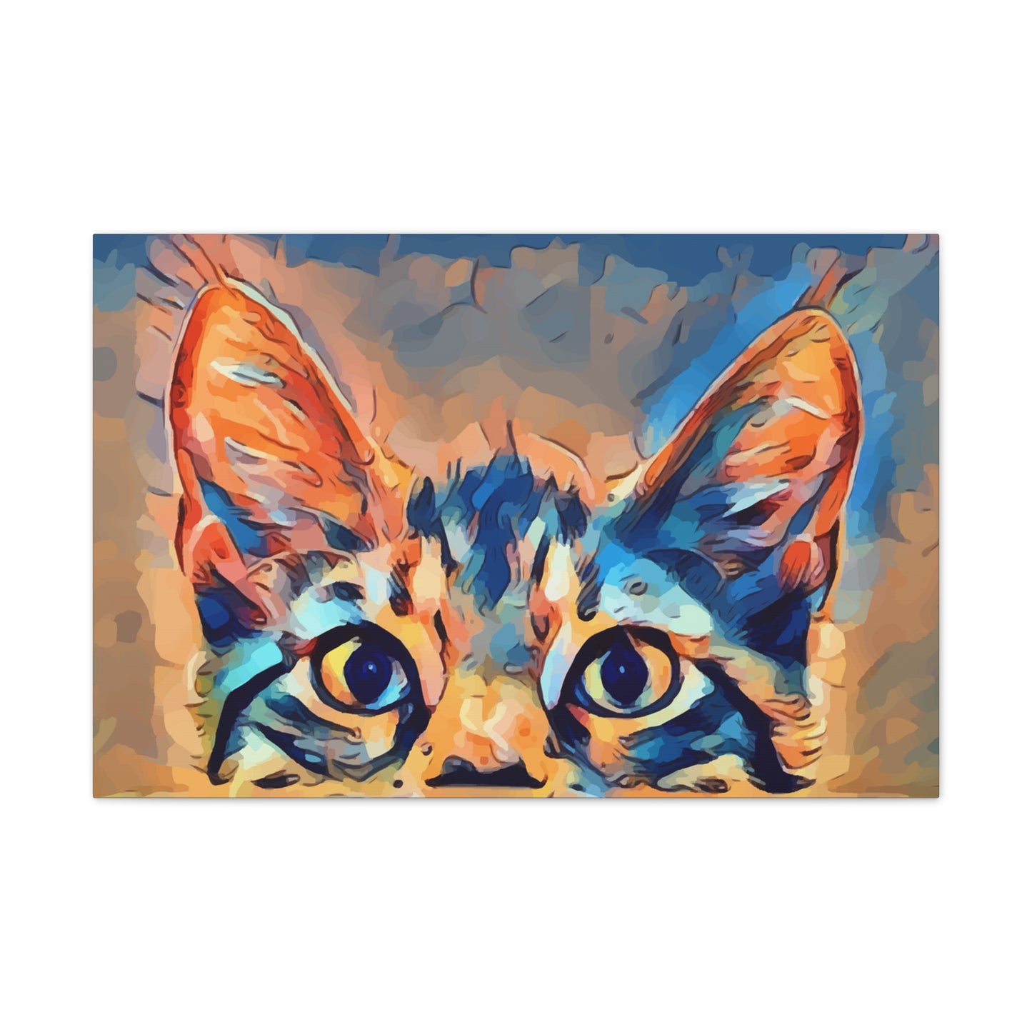 Spying Kitty - Canvas Stretched, 0.75"