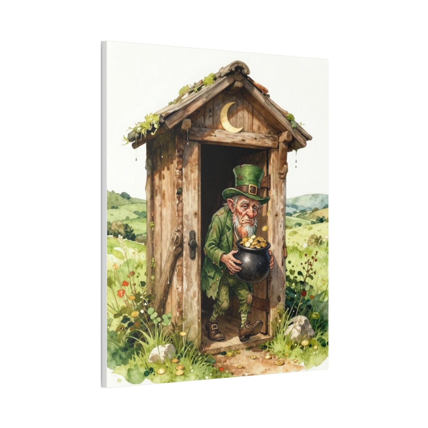 Leprechaun's Gold - Canvas Stretched, 0.75" - Wall Art - 2026 - Bathroom Humor