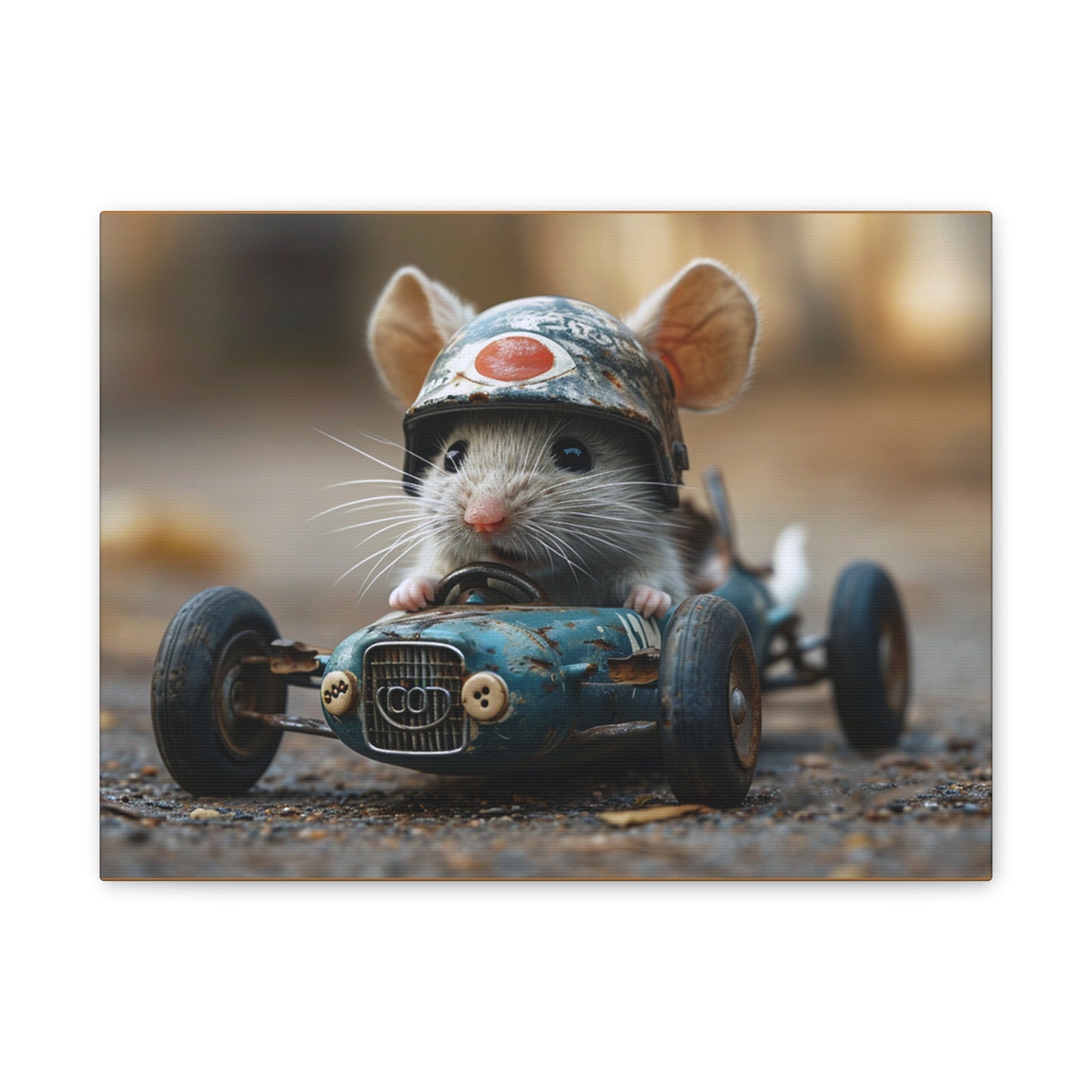 Mouse Racer - Canvas Stretched, 0.75"