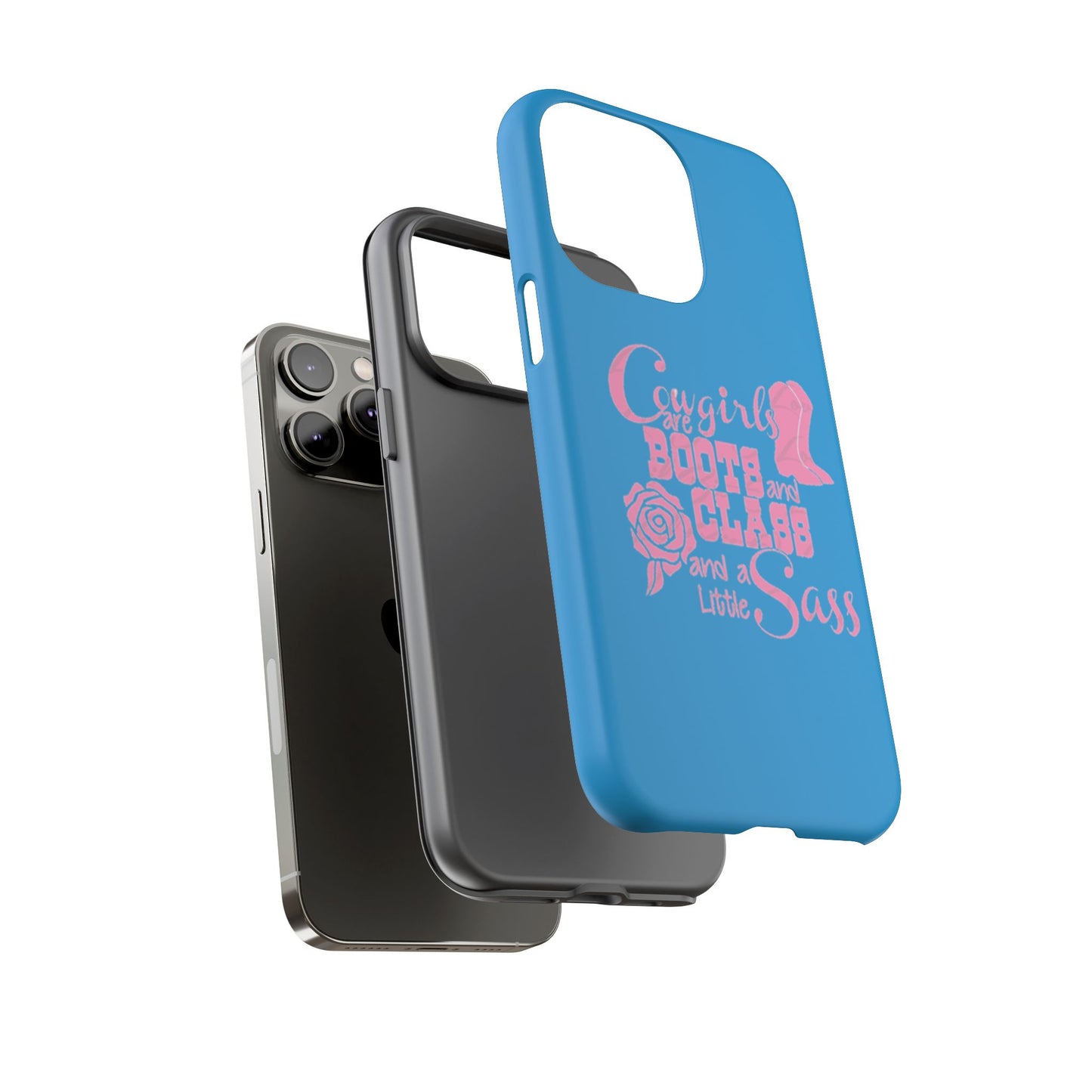 CowGirls are Boots -Tough Whimsical Phone Cases