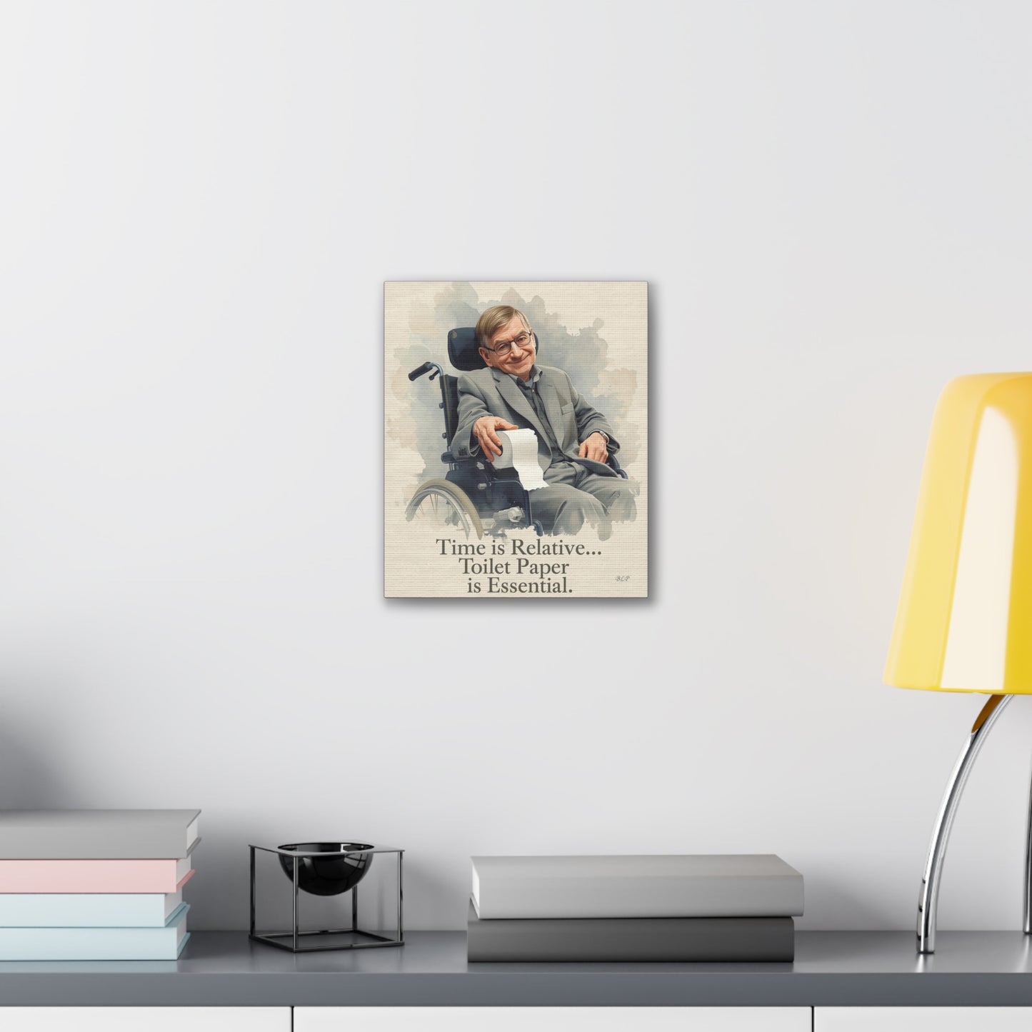 Hawking - Canvas Stretched, 0.75" - 2026 Wall Art - Bathroom Humor