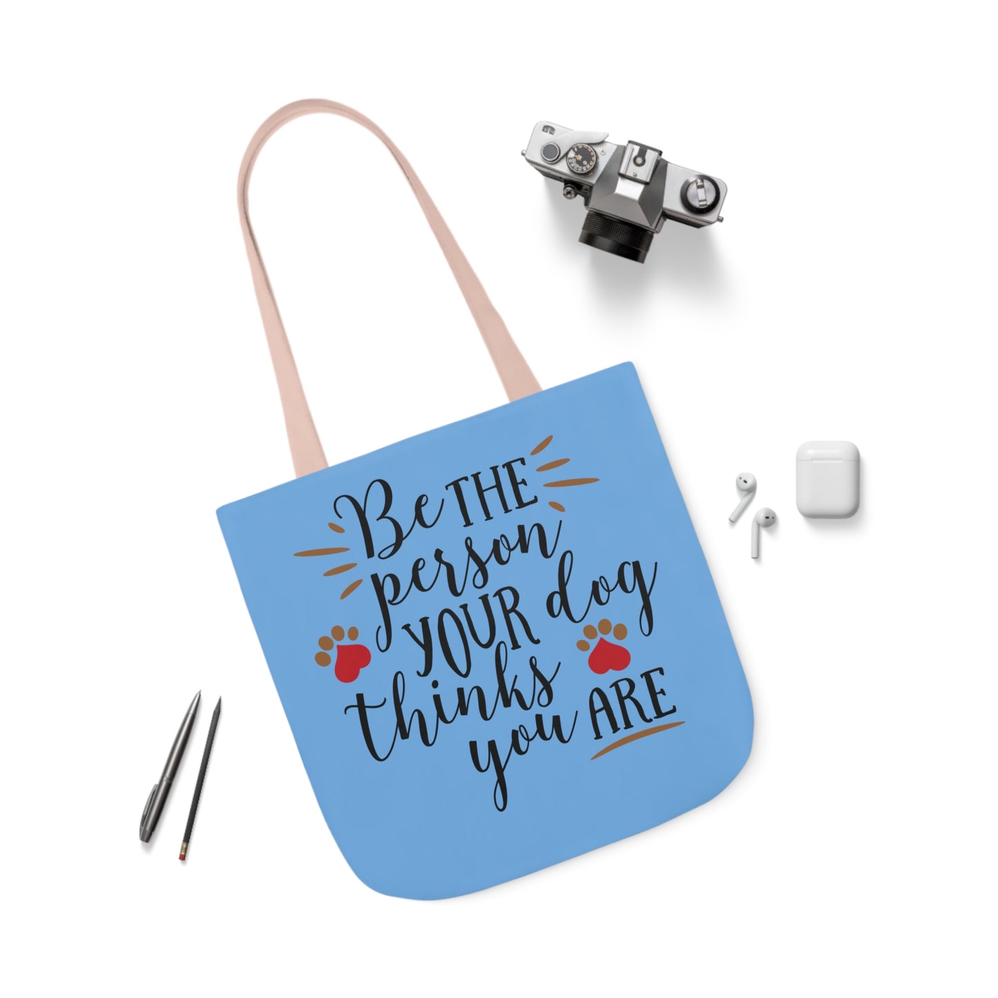 Be the Person - Canvas Tote Bag, 5-Color Straps