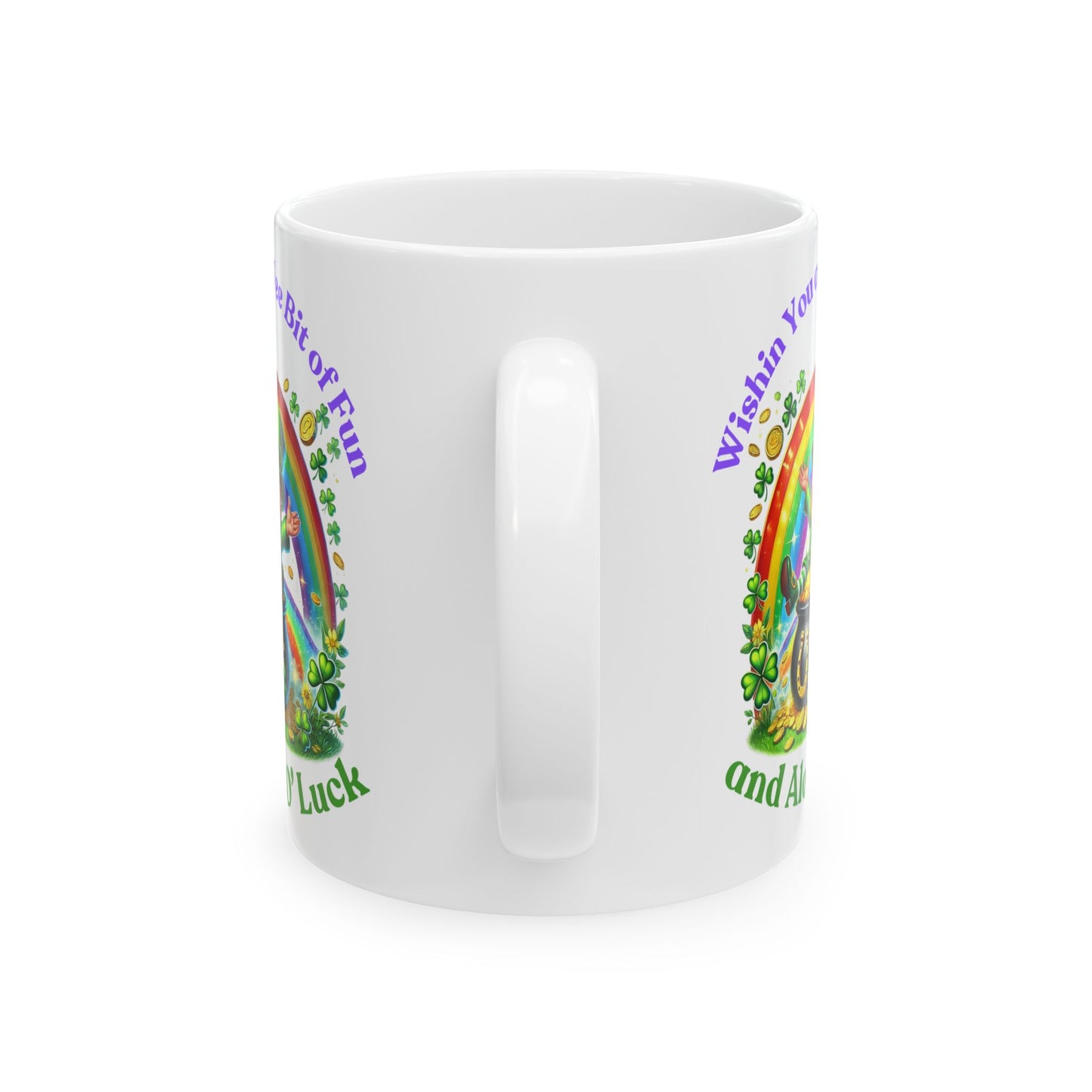 Wee Bit of Fun - Ceramic Mug, (11oz, 15oz) - St. Patrick's Day - Mugs and Tumblers