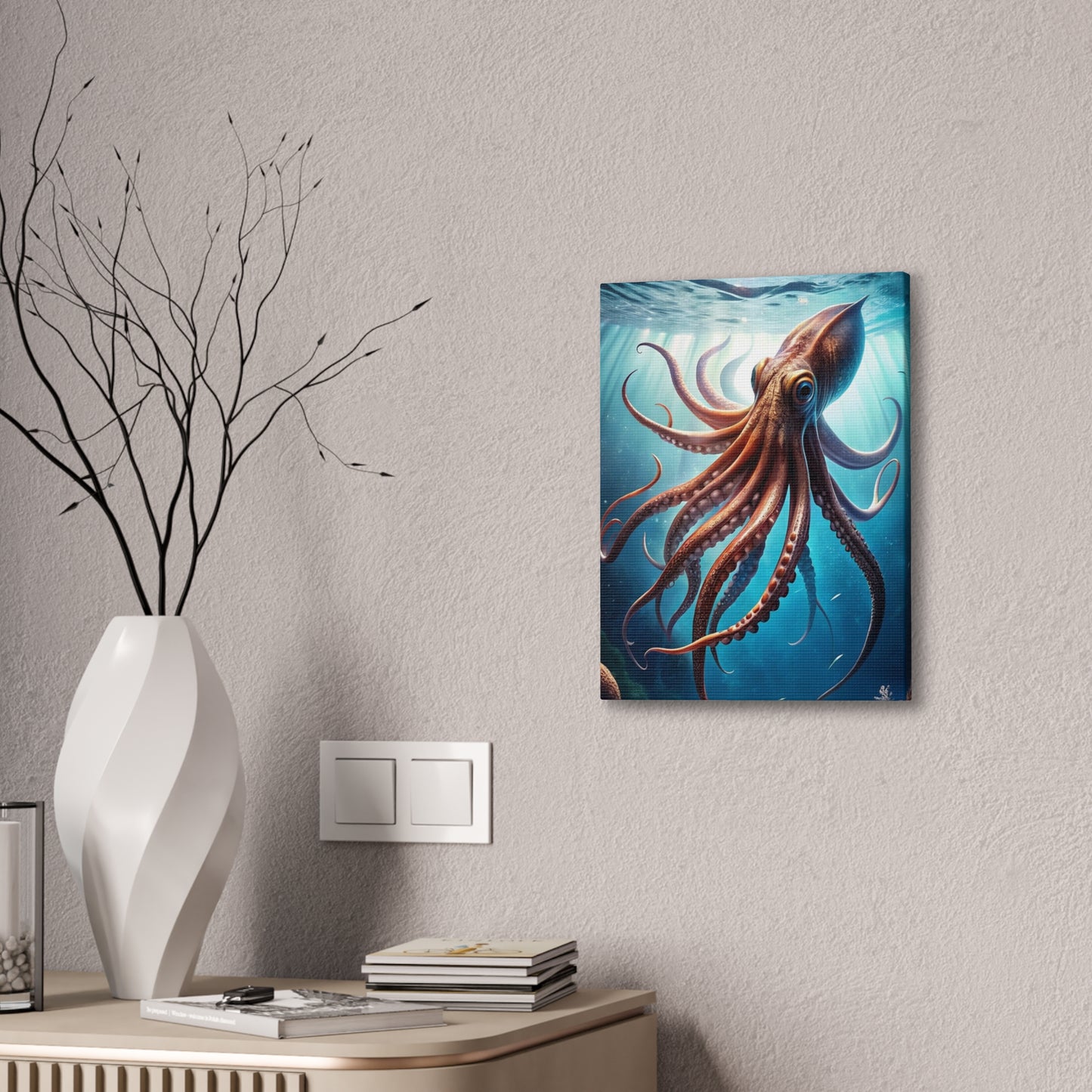 Octopus - Canvas Stretched, 0.75"