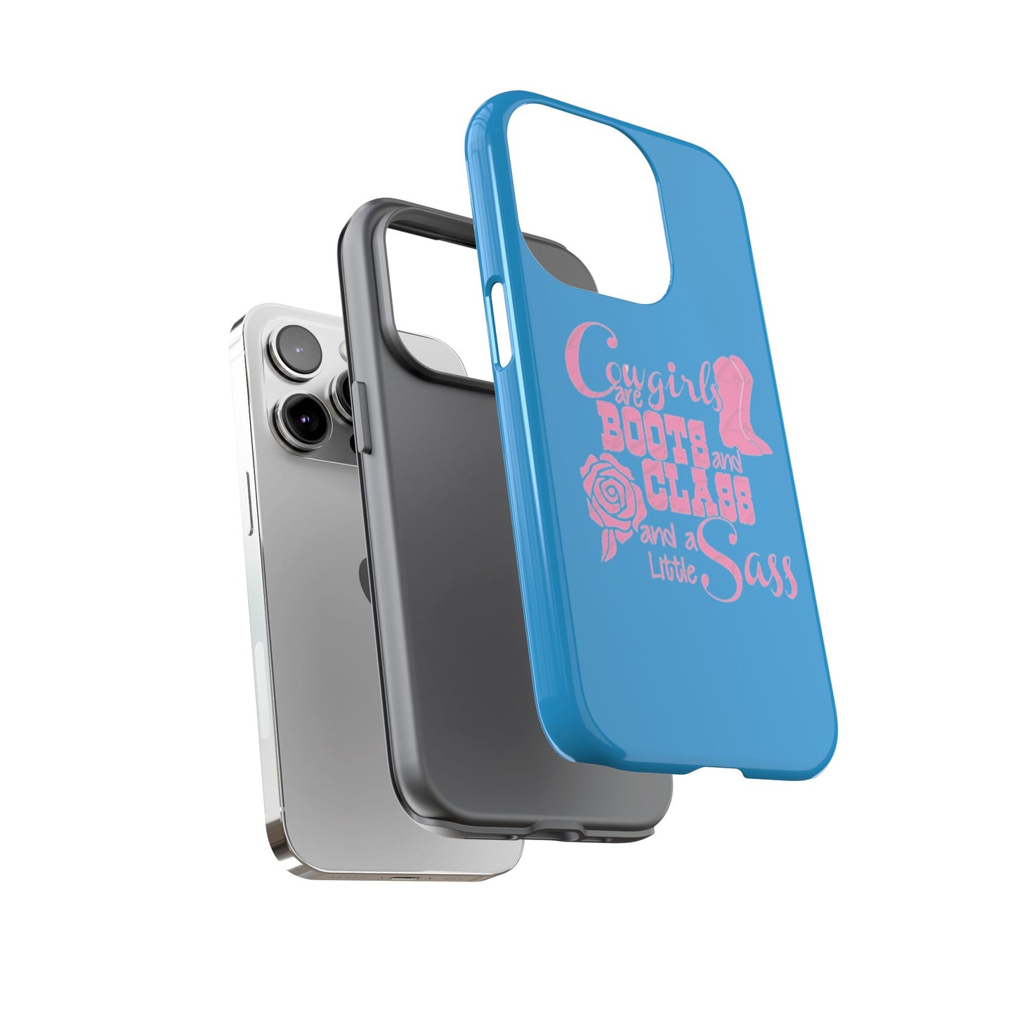 CowGirls are Boots -Tough Whimsical Phone Cases