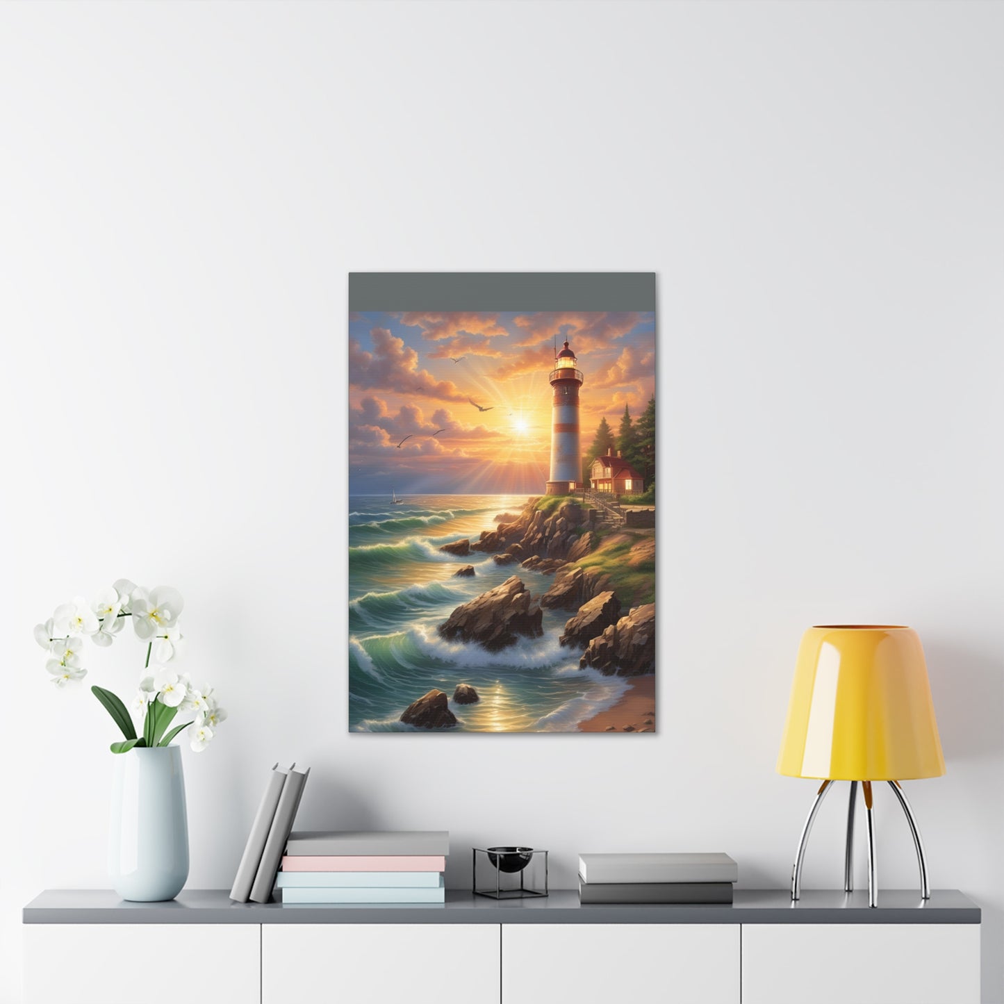 Light House - Canvas Stretched, 0.75"