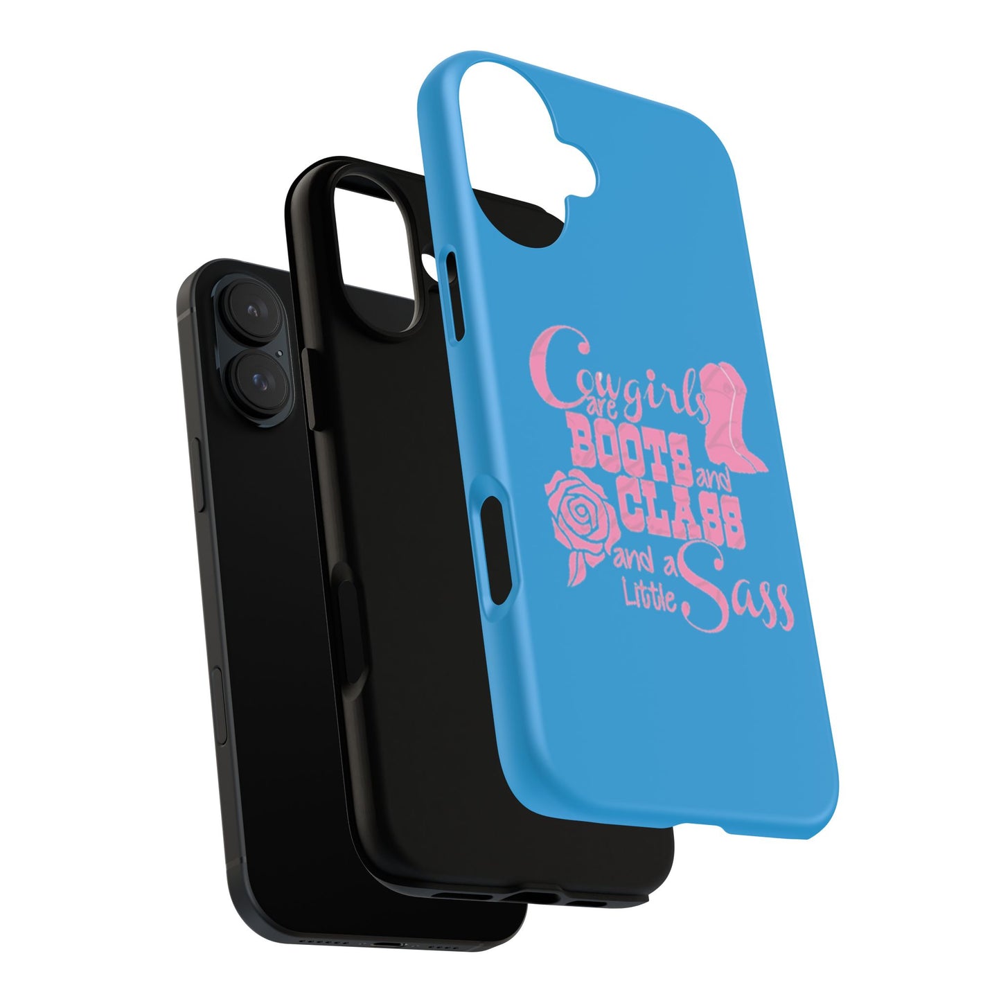 CowGirls are Boots -Tough Whimsical Phone Cases