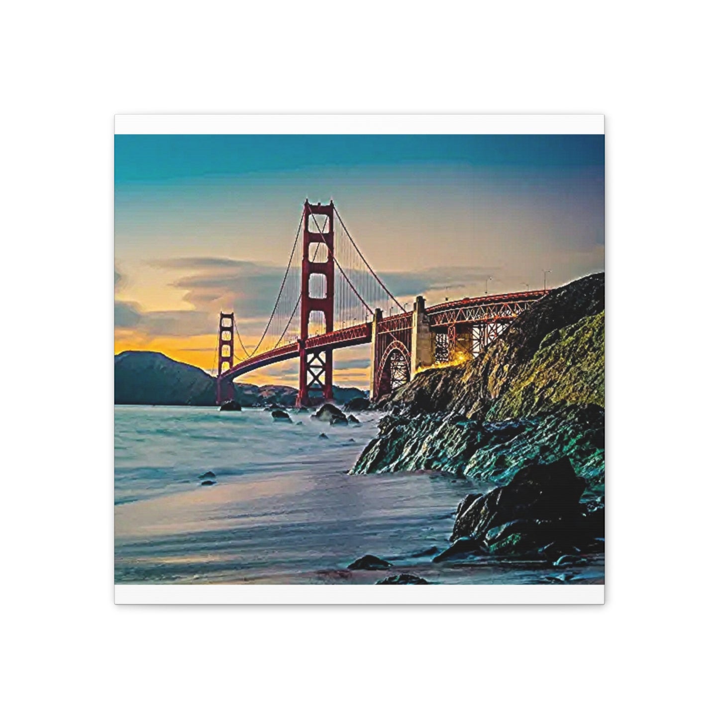 Golden Gate - Canvas Stretched, 0.75"