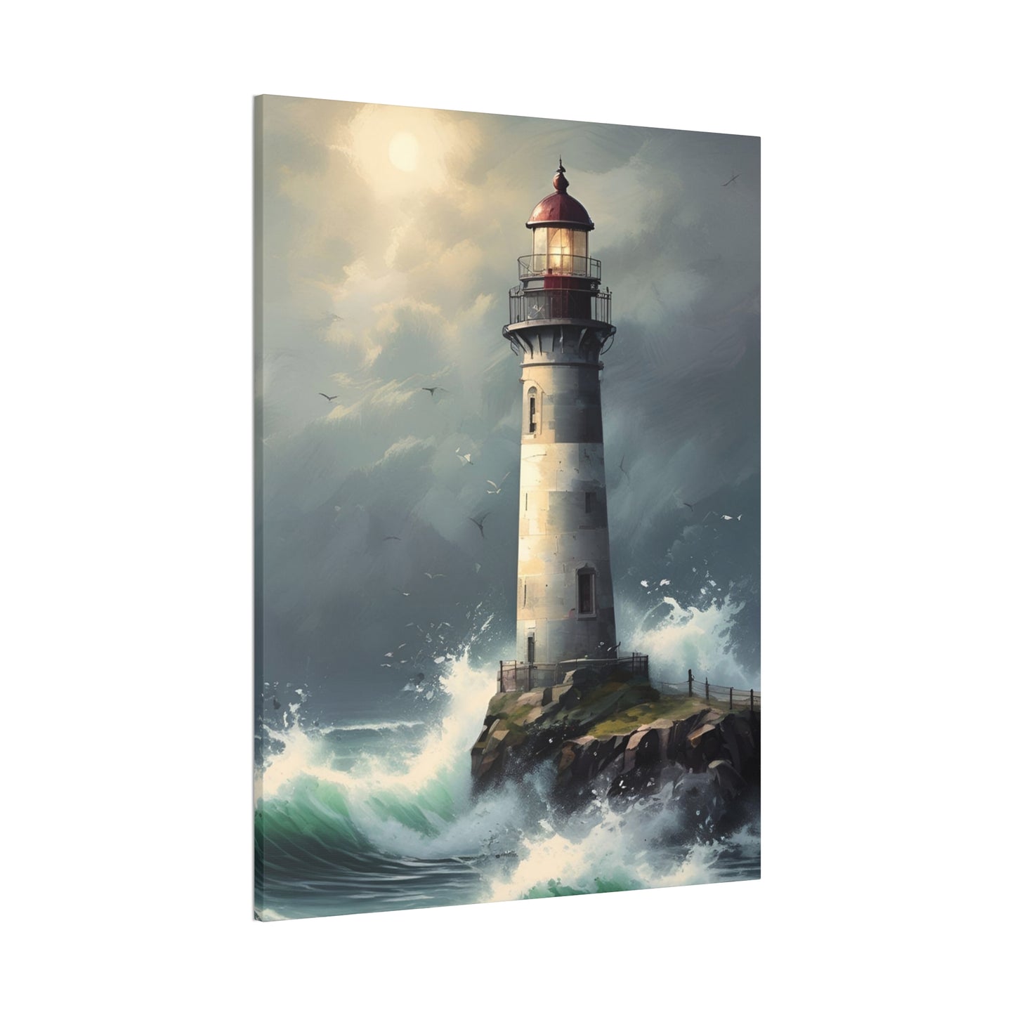 Light House - Canvas Stretched, 0.75"