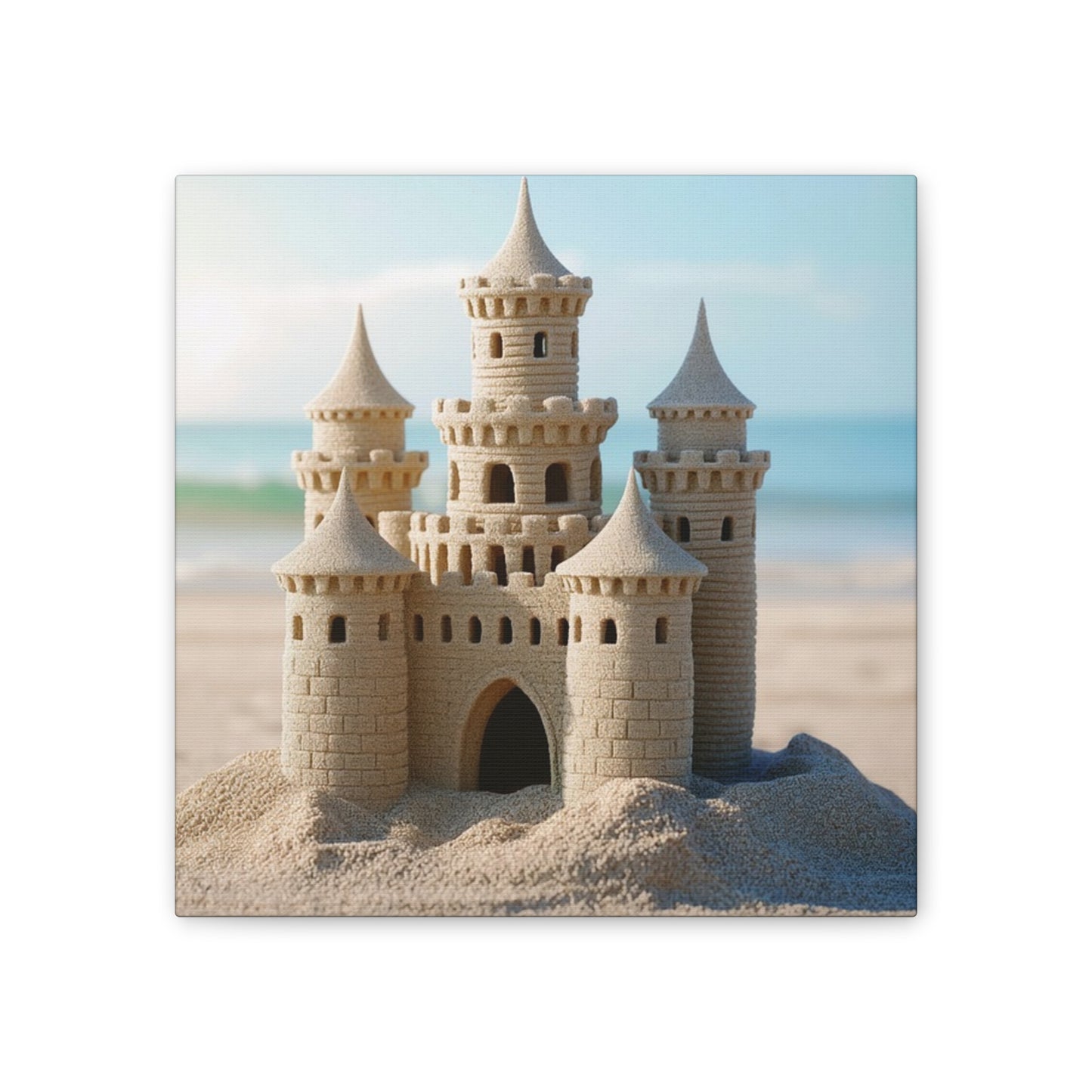 Sand Castle - Canvas Stretched, 0.75"