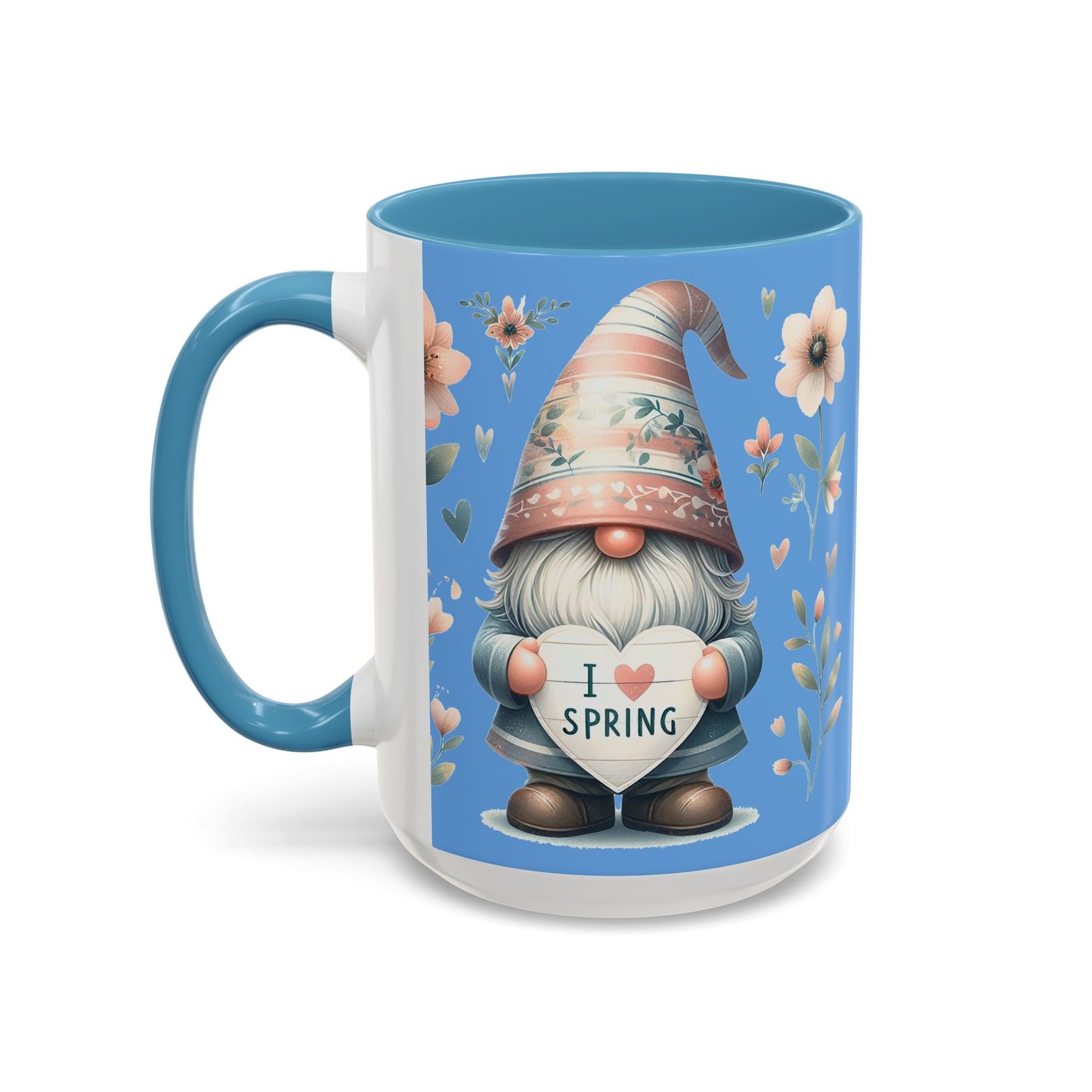 I Love Spring - Accent Coffee Mug (11, 15oz)