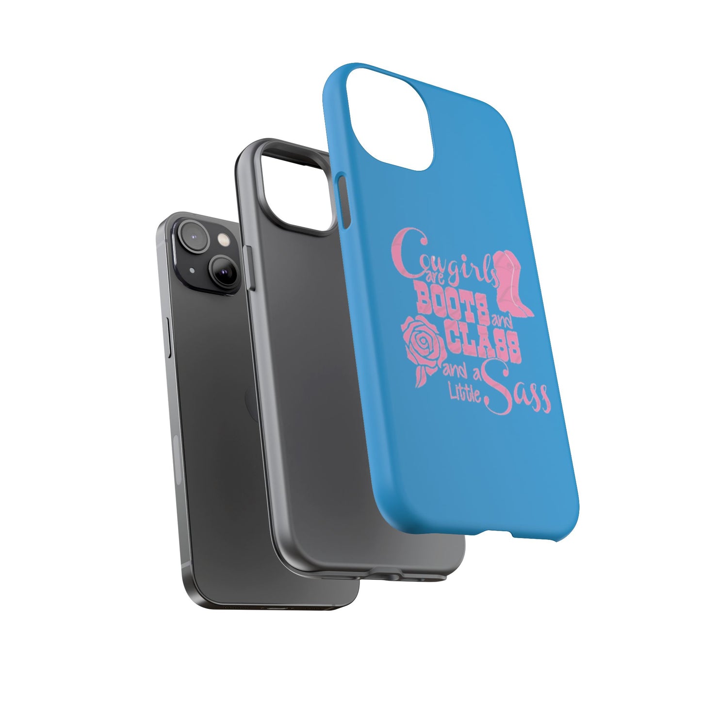 CowGirls are Boots -Tough Whimsical Phone Cases