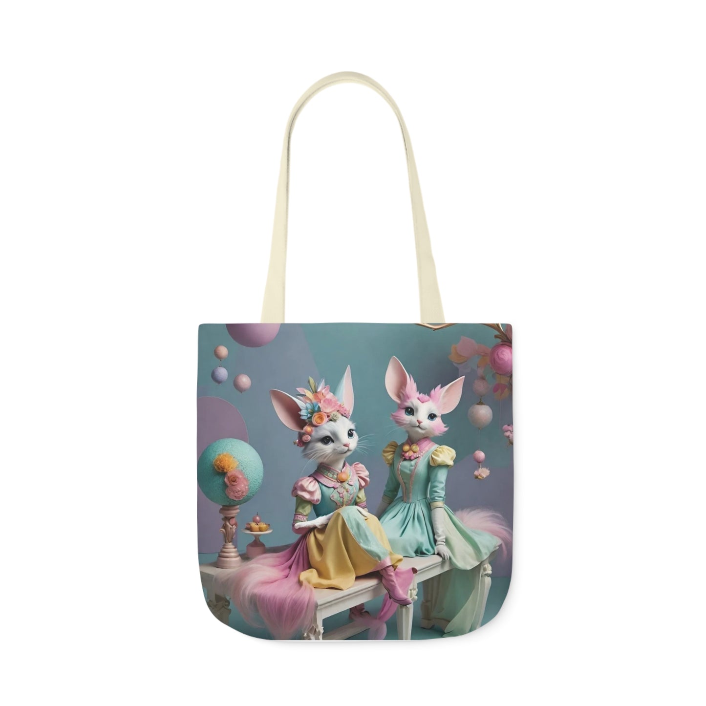 Birthday Party - Canvas Tote Bag, 5-Color Straps Easter