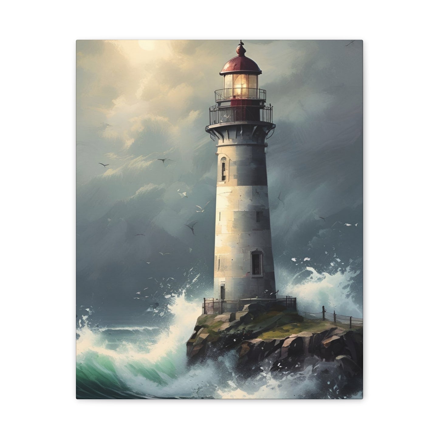 Light House - Canvas Stretched, 0.75"