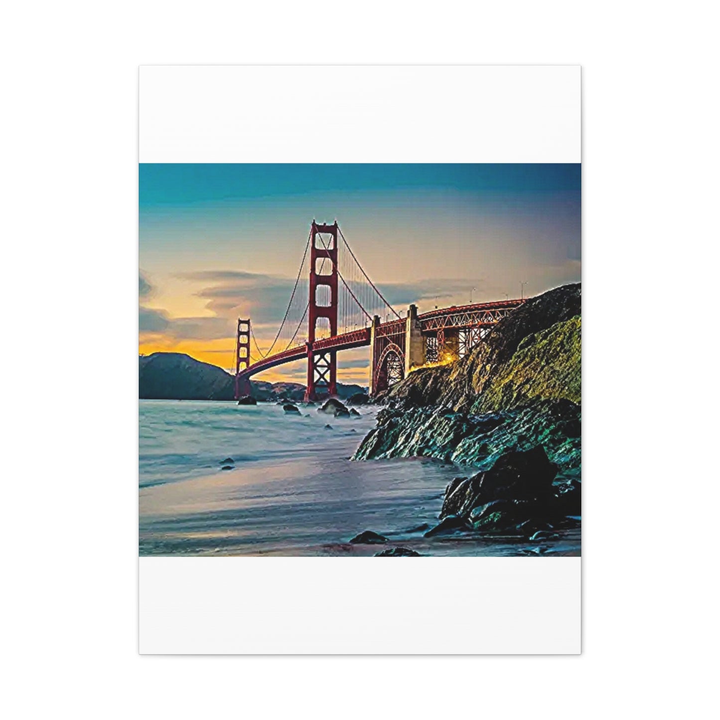 Golden Gate - Canvas Stretched, 0.75"