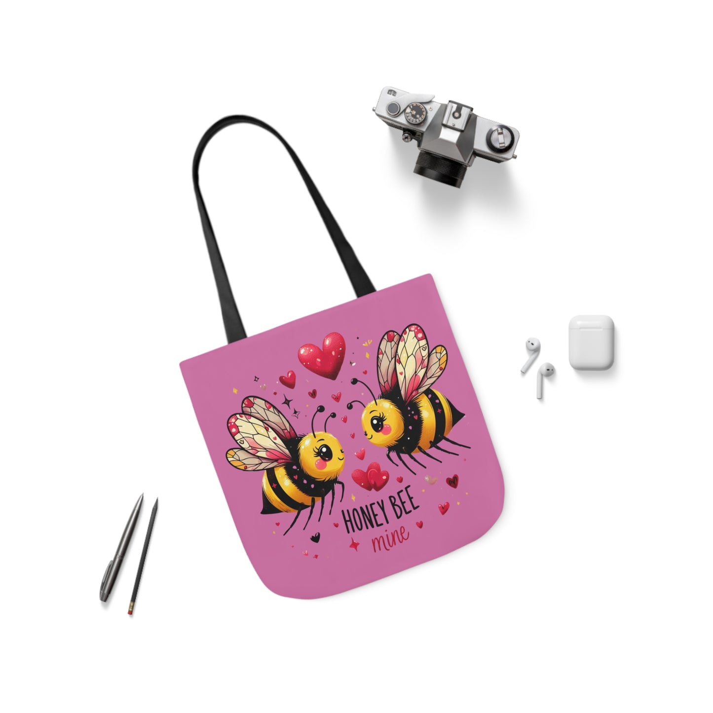 Valentines - Canvas Tote Bag, 5-Color Straps