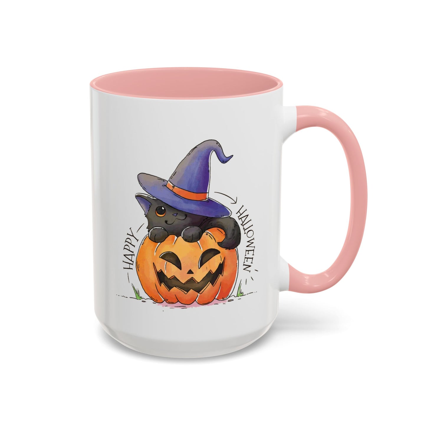 Happy Halloween - Accent Coffee Mug (11, 15oz) - Halloween