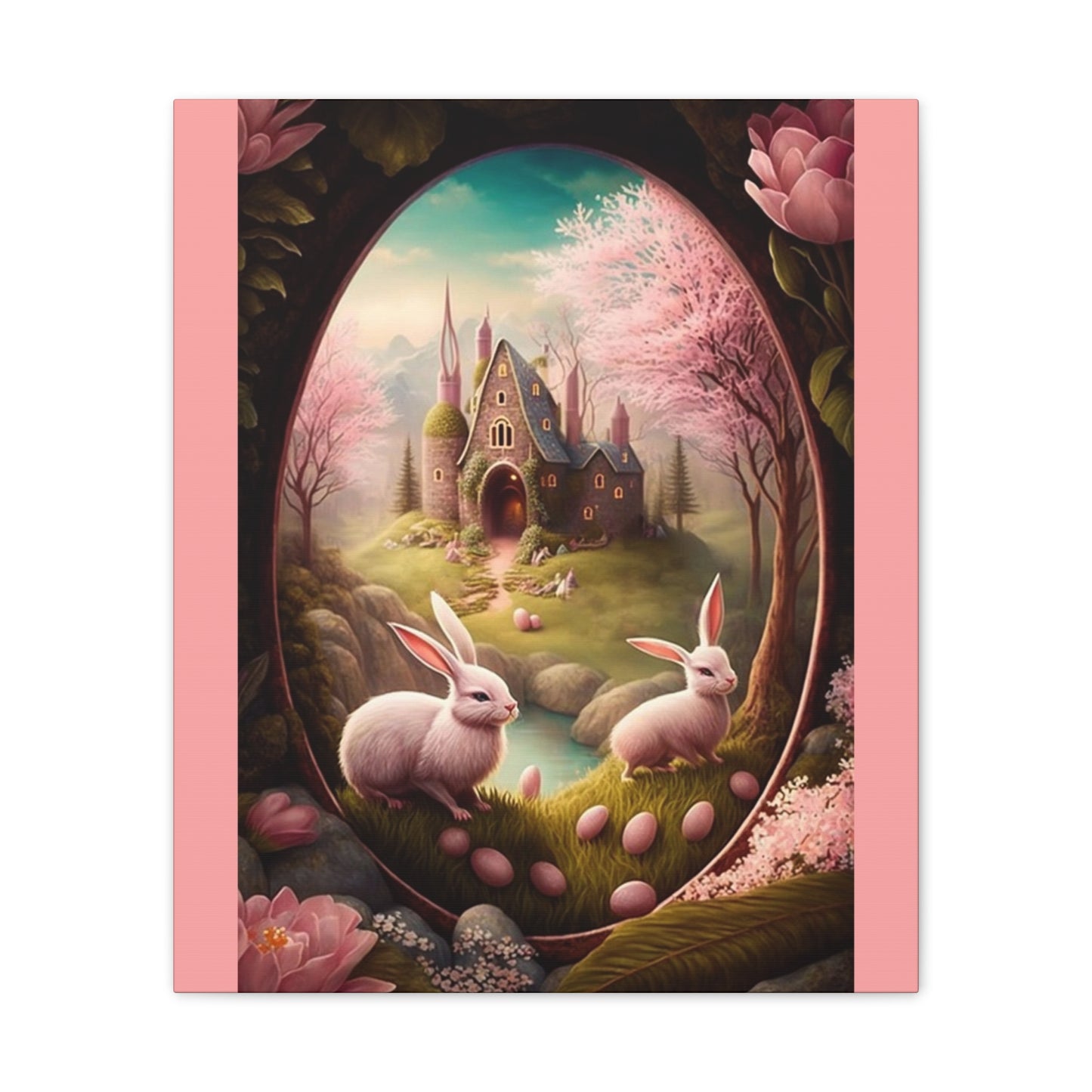 Bunnies 2 - Canvas Stretched, 0.75" - Easter