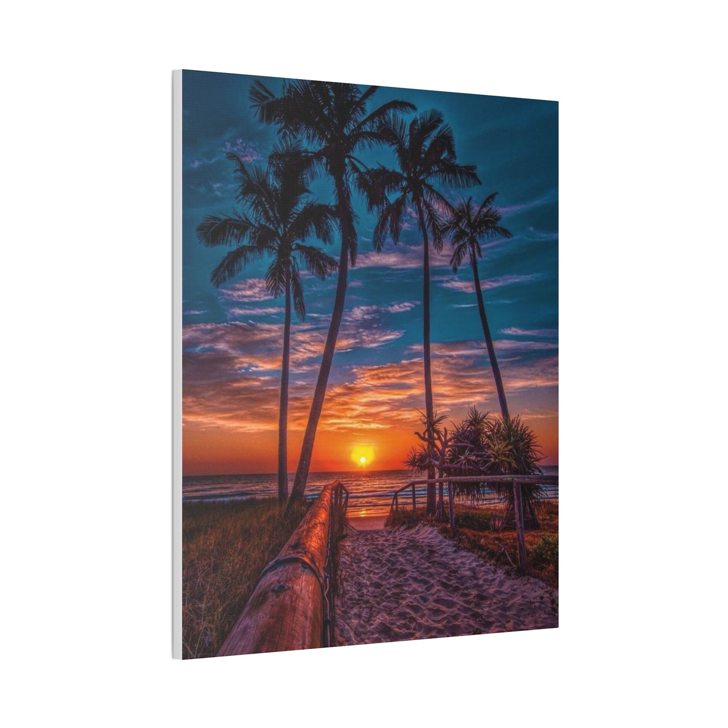 Sunset Palms - Canvas Stretched, 0.75"