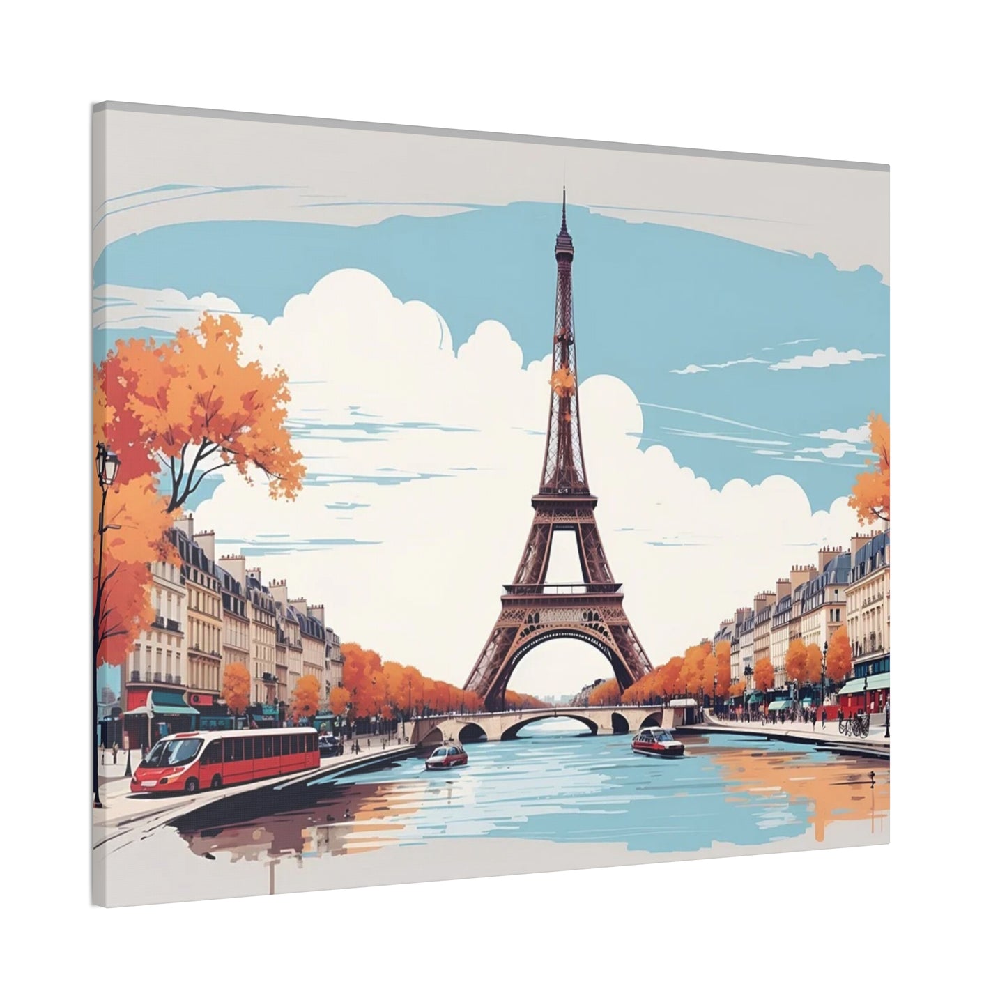 Eiffel Tower - Canvas Stretched, 0.75"