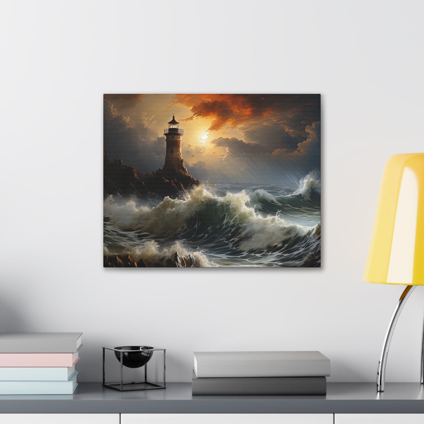 Light House - Canvas Stretched, 0.75"