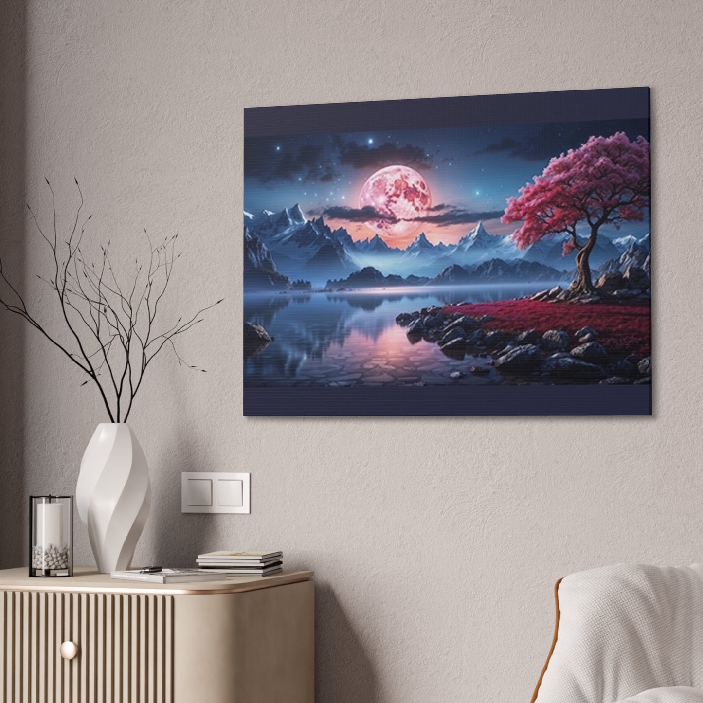 Moon Scape - Canvas Stretched, 0.75"