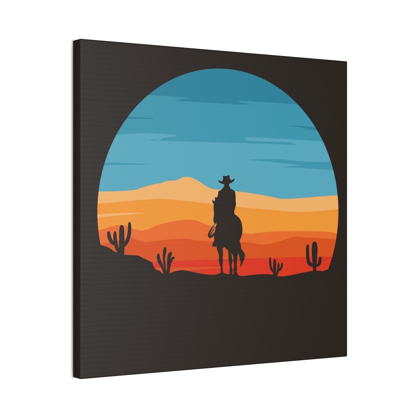 Cowboy on the Trail - Canvas Stretched, 0.75"