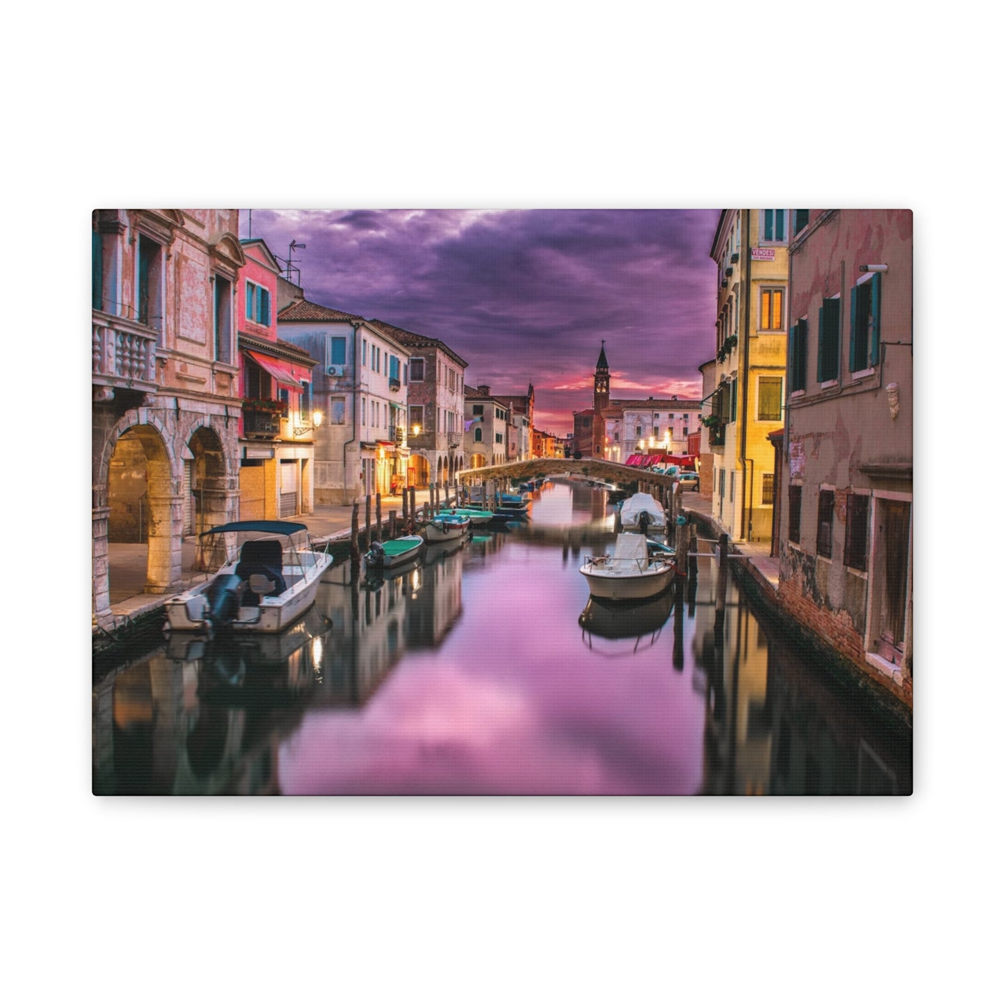 Venice Canal - Canvas Stretched, 0.75"