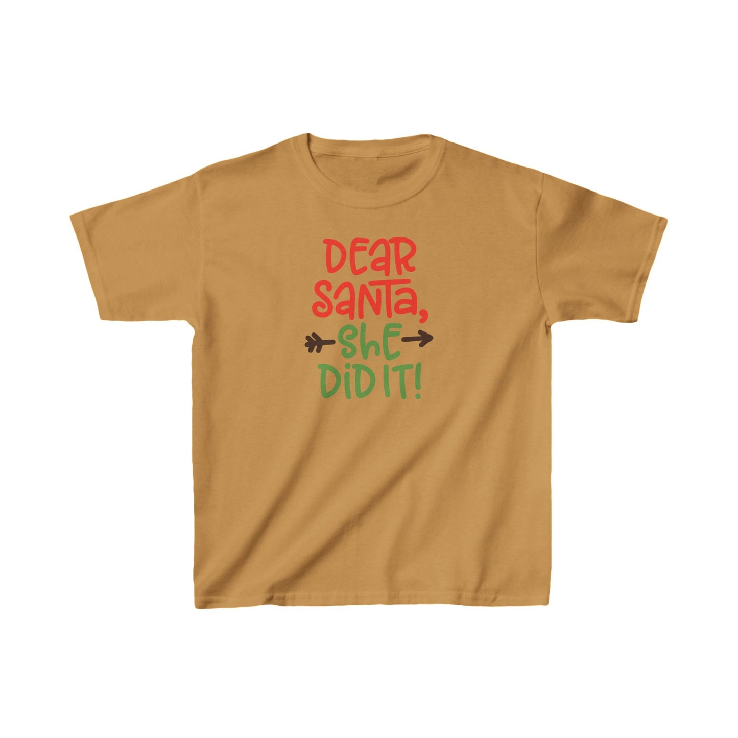 Kids - She Did it -  Heavy Cotton™ T-Shirts - Christmas