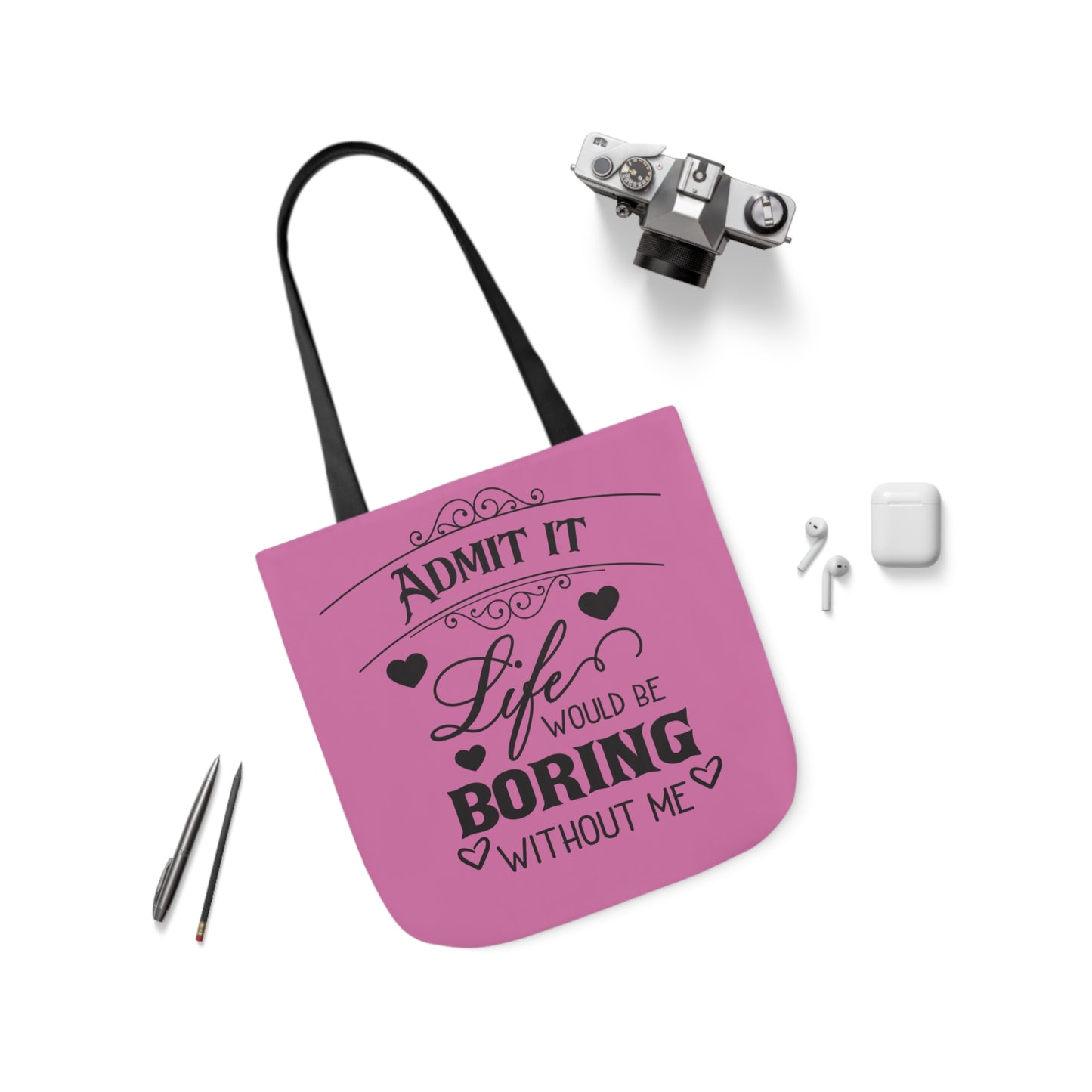 Admit it - Canvas Tote Bag, 5-Color Straps - Mother's Day