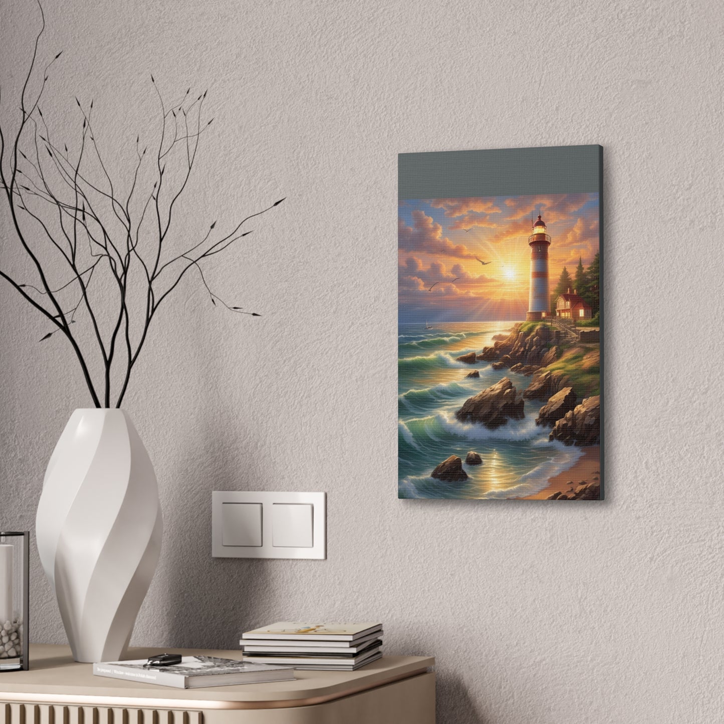 Light House - Canvas Stretched, 0.75"