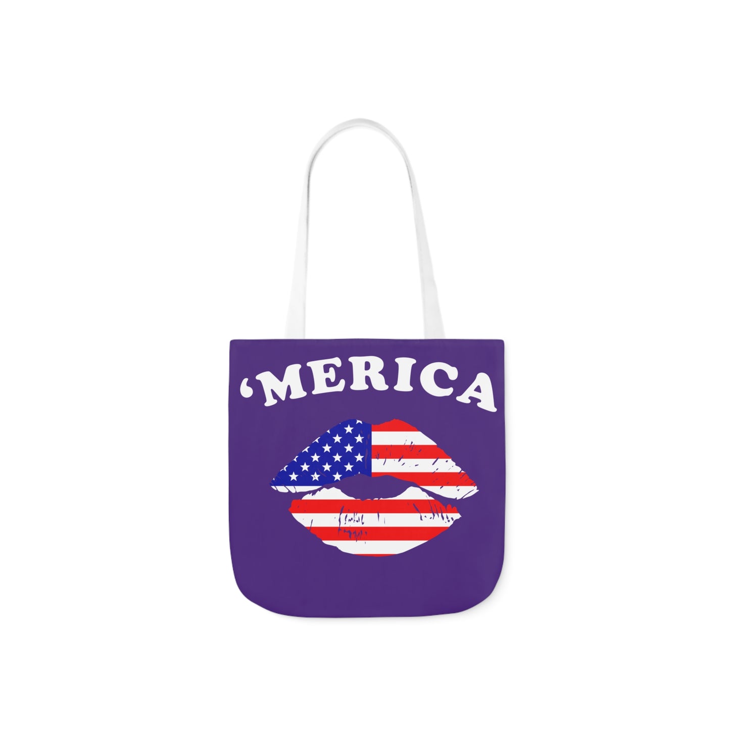 America - Canvas Tote Bag, 5-Color Straps