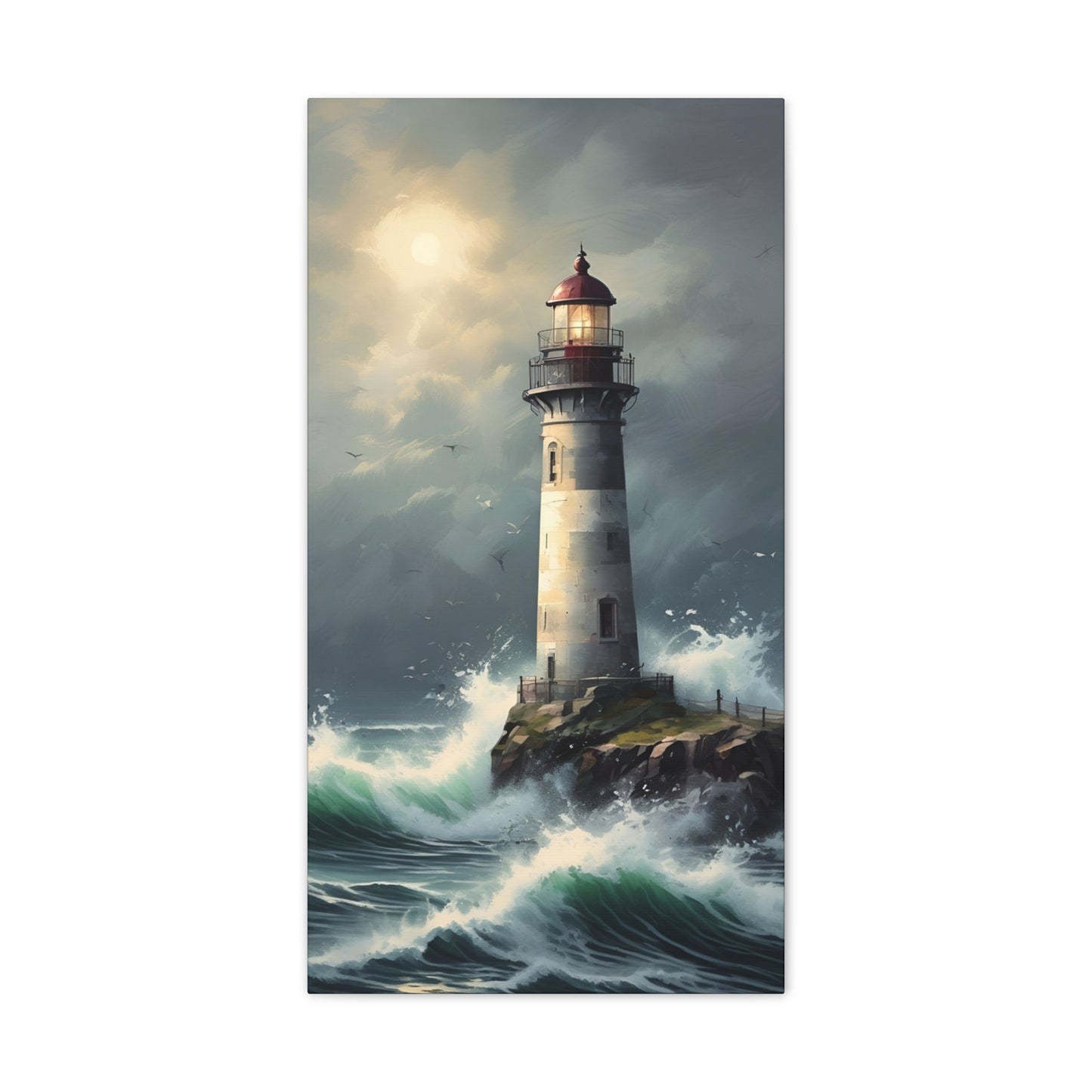 Light House - Canvas Stretched, 0.75"