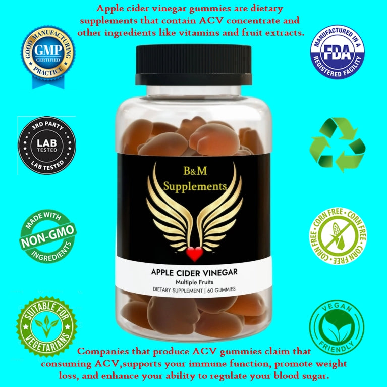 Apple Cider Vinegar Gummies (60 Gummies)