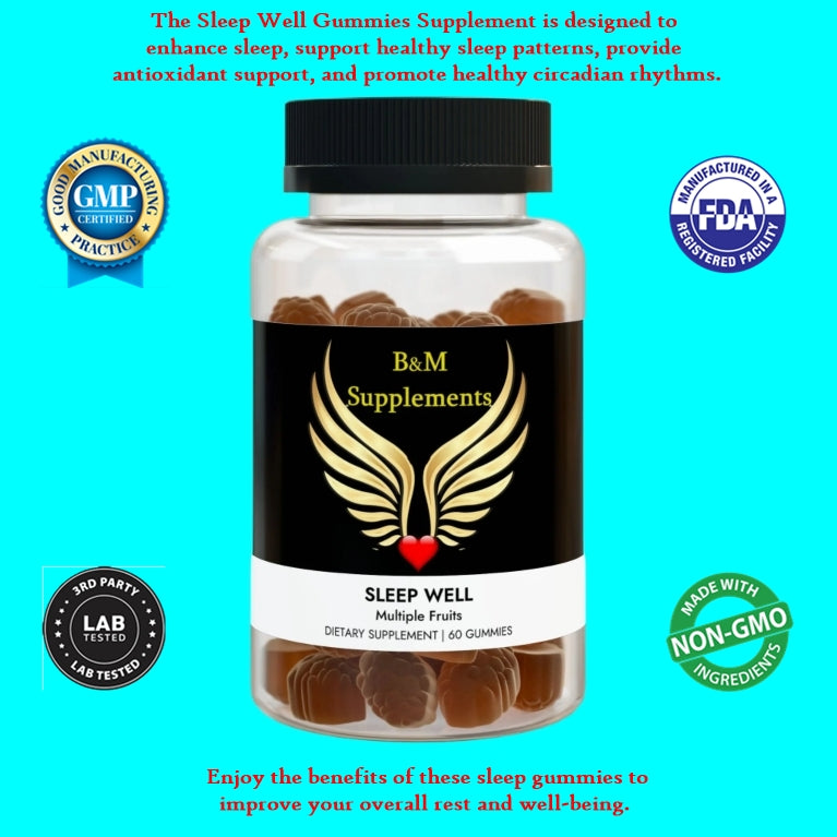 Sleep Well Gummies (60 Gummies)